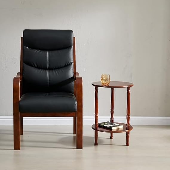 Mango Wood Accent Furniture Double Shelf Small Coffee