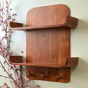 Modern Natural Wooden Wall Shelf
